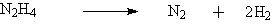 Decomposition of Hydrazine